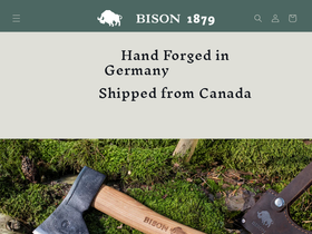bisonaxes.ca homepage screenshot