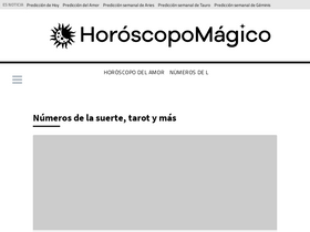 'elhoroscopomagico.com' screenshot