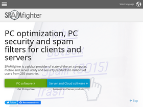 'spamfighter.com' screenshot