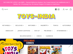 'toys-india.com' screenshot