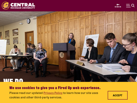 'cmich.edu' screenshot