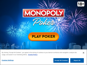 'monopoly-poker.com' screenshot