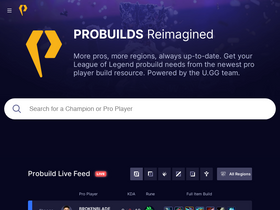 'probuildstats.com' screenshot
