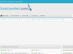 'sarkicevirileri.com' screenshot