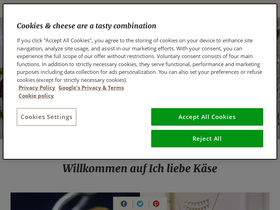 'ich-liebe-kaese.de' screenshot