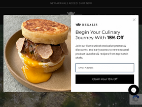 'regalisfoods.com' screenshot