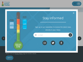 'climateactiontracker.org' screenshot