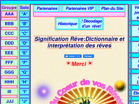 'signification-reve.com' screenshot