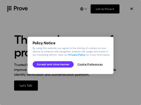 'prove.com' screenshot