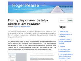 'roger-pearse.com' screenshot