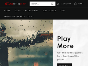 maxyourplay.com homepage screenshot