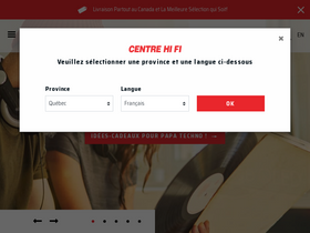 'centrehifi.com' screenshot