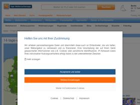 '14-tage-wettervorhersage.de' screenshot