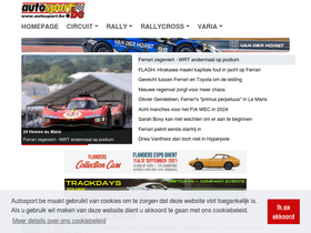 'autosport.be' screenshot