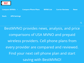 'bestmvno.com' screenshot