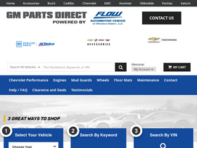 'gmpartsdirect.com' screenshot
