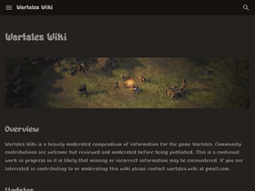 'wartales.wiki' screenshot