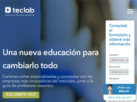 'teclab.edu.ar' screenshot