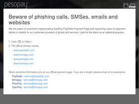 'pesopay.com' screenshot