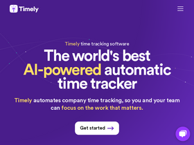 'timelyapp.com' screenshot