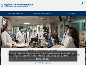'brighamandwomens.org' screenshot