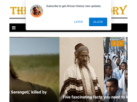 'theafricanhistory.com' screenshot