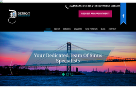 'detroitsinuscenter.com' screenshot