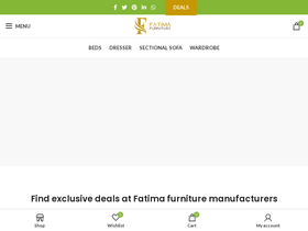 'fatimafurniture.ae' screenshot