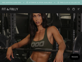 fitandfolly.com.au homepage screenshot