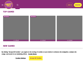 'cheekybingo.com' screenshot