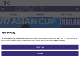 'the-afc.com' screenshot