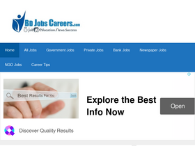 'bdjobscareers.com' screenshot