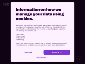 'saldo.com' screenshot