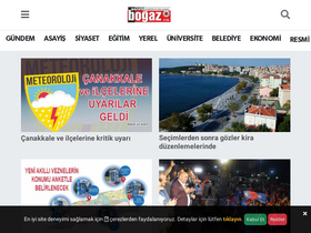 'bogazgazetesi.com.tr' screenshot