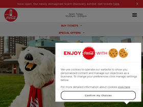 'worldofcoca-cola.com' screenshot