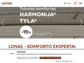 'lonas.lt' screenshot