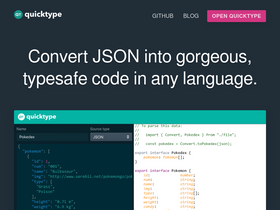 'quicktype.io' screenshot