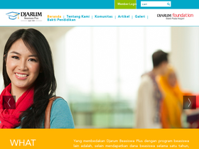 'djarumbeasiswaplus.org' screenshot