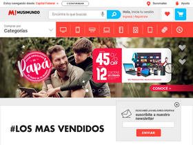 'musimundo.com' screenshot