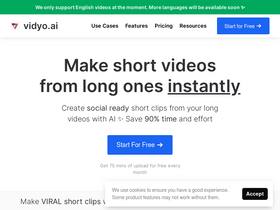'vidyo.ai' screenshot