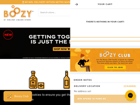 'boozy.ph' screenshot