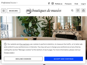 'boutiquesdemusees.fr' screenshot