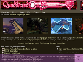 'quaddicted.com' screenshot