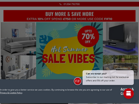 'furnitureinfashion.net' screenshot