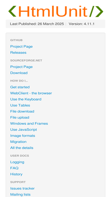 htmlunit.sourceforge.net