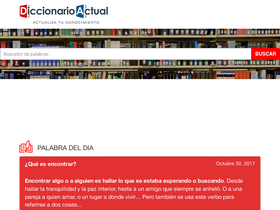 'diccionarioactual.com' screenshot