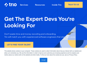 'trio.dev' screenshot