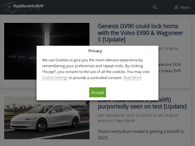 'topelectricsuv.com' screenshot