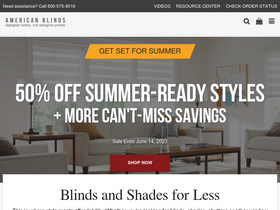 'americanblinds.com' screenshot