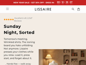 Lissaire website screenshot
